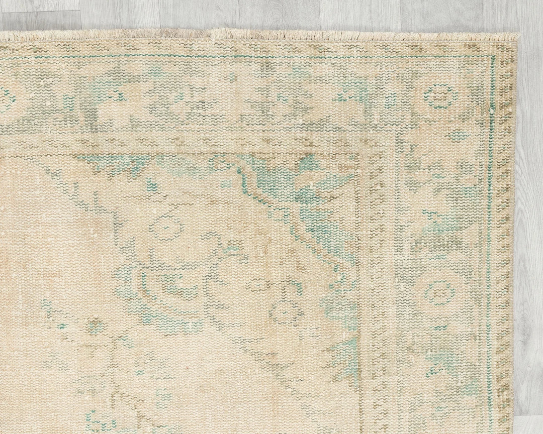 Multicolor Turkish Oushak Rug 5' 5" x 9' Hand-Knotted | No. VR40613