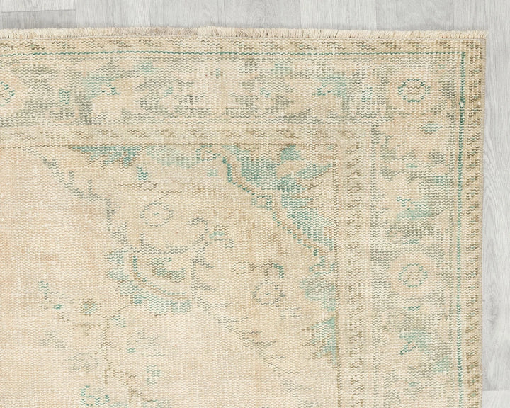 Multicolor Turkish Oushak Rug 5' 5" x 9' Hand-Knotted | No. VR40613