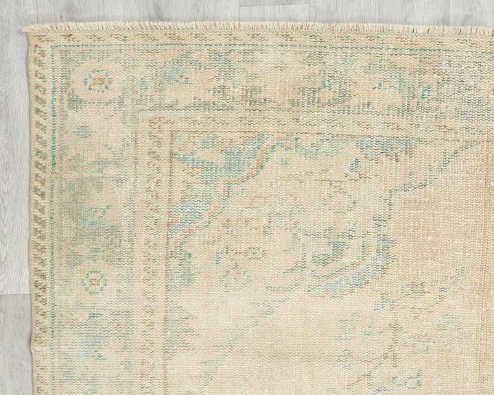 Multicolor Turkish Oushak Rug 5' 5" x 9' Hand-Knotted | No. VR40613