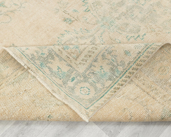 Multicolor Turkish Oushak Rug 5' 5" x 9' Hand-Knotted | No. VR40613