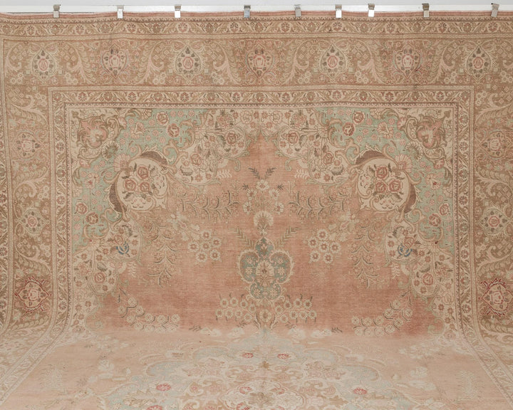 Multicolor Turkish Oushak Rug 11' 5" x 19' 2" Hand-Knotted | No. VR40796