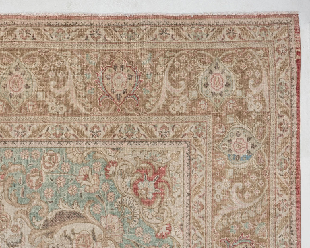Multicolor Turkish Oushak Rug 11' 5" x 19' 2" Hand-Knotted | No. VR40796