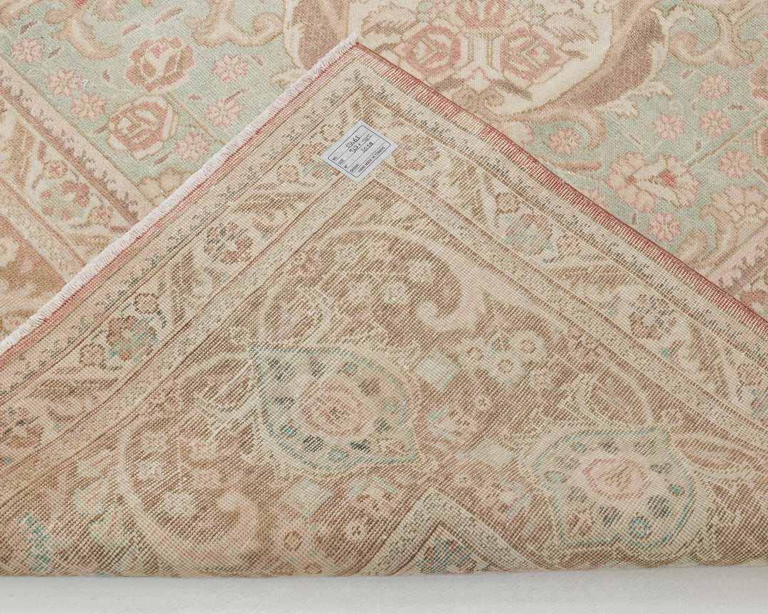 Multicolor Turkish Oushak Rug 11' 5" x 19' 2" Hand-Knotted | No. VR40796