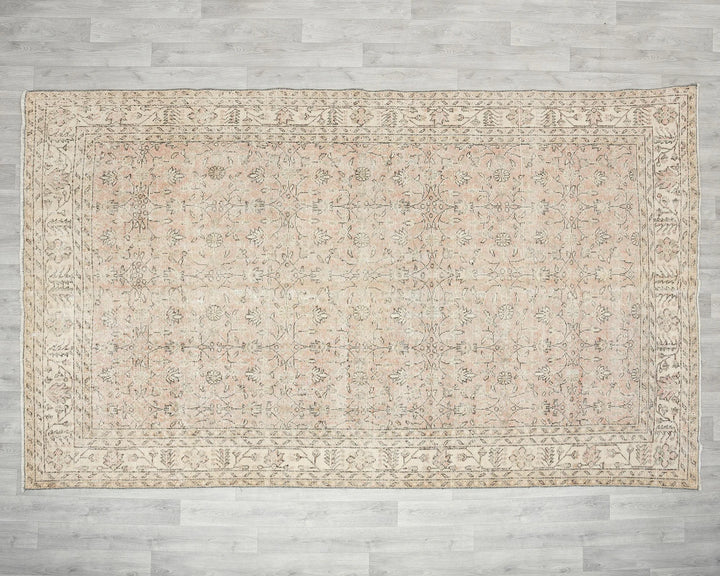 Multicolor Turkish Oushak Rug 6' 4" x 10' 5" Hand-Knotted | No. VR41131