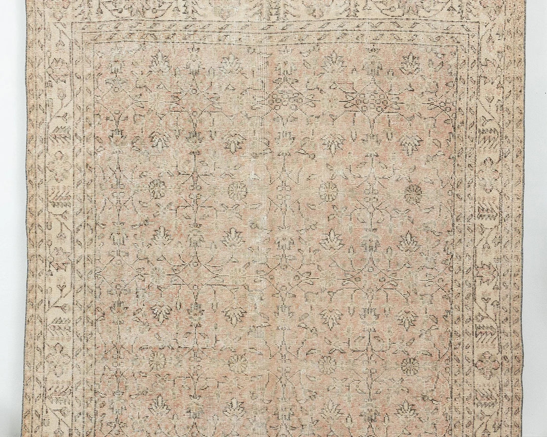 Multicolor Turkish Oushak Rug 6' 4" x 10' 5" Hand-Knotted | No. VR41131