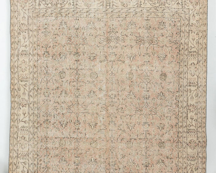 Multicolor Turkish Oushak Rug 6' 4" x 10' 5" Hand-Knotted | No. VR41131
