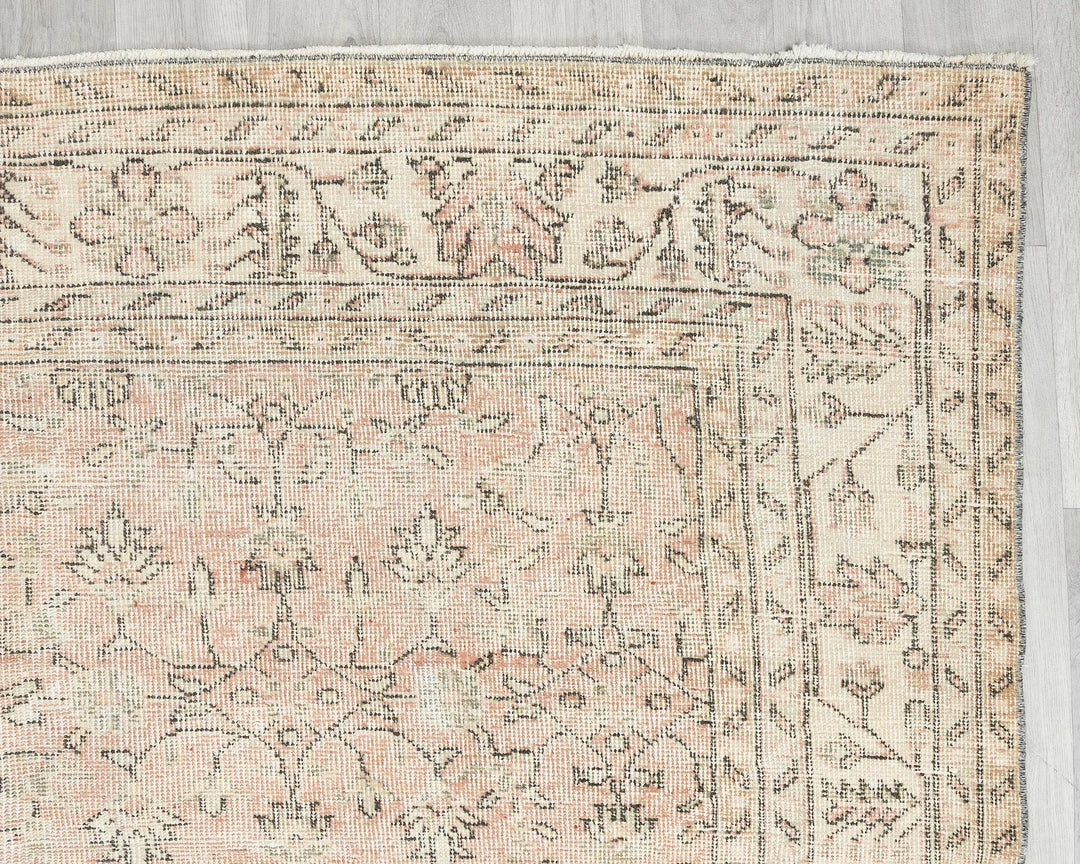 Multicolor Turkish Oushak Rug 6' 4" x 10' 5" Hand-Knotted | No. VR41131