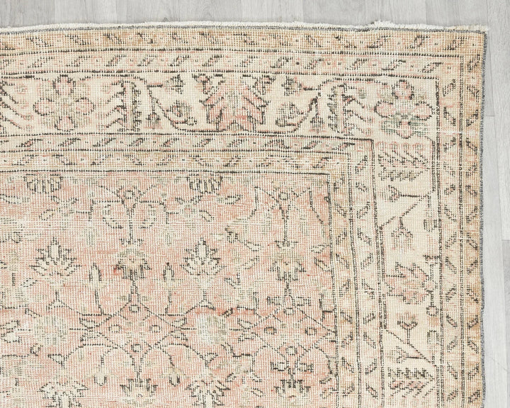 Multicolor Turkish Oushak Rug 6' 4" x 10' 5" Hand-Knotted | No. VR41131