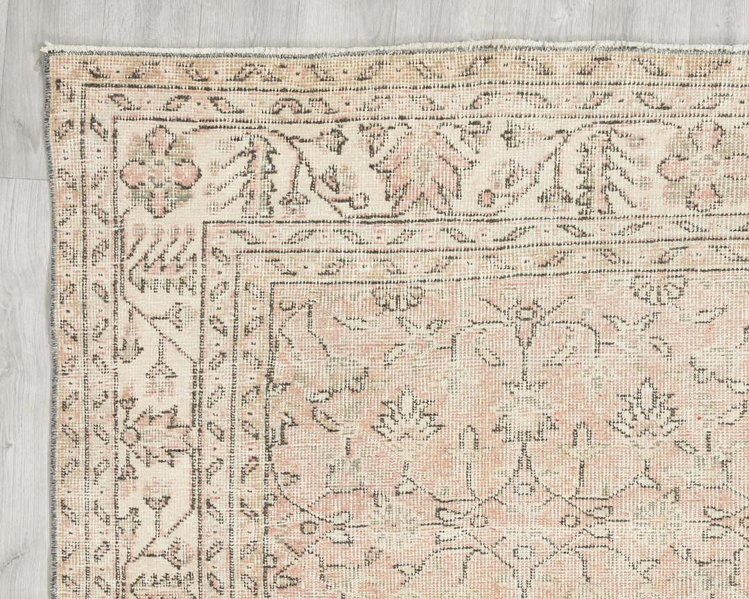 Multicolor Turkish Oushak Rug 6' 4" x 10' 5" Hand-Knotted | No. VR41131