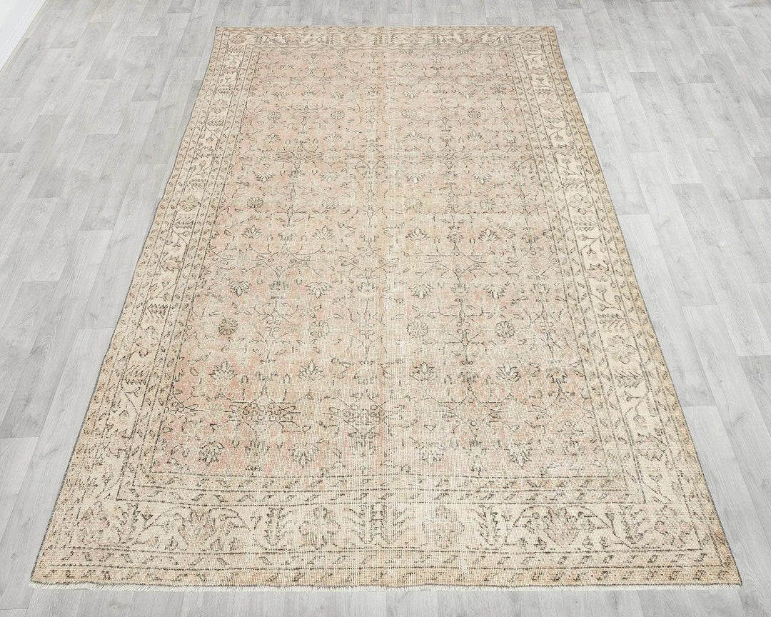 Multicolor Turkish Oushak Rug 6' 4" x 10' 5" Hand-Knotted | No. VR41131