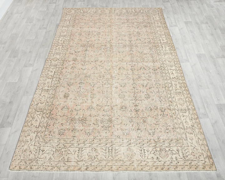 Multicolor Turkish Oushak Rug 6' 4" x 10' 5" Hand-Knotted | No. VR41131