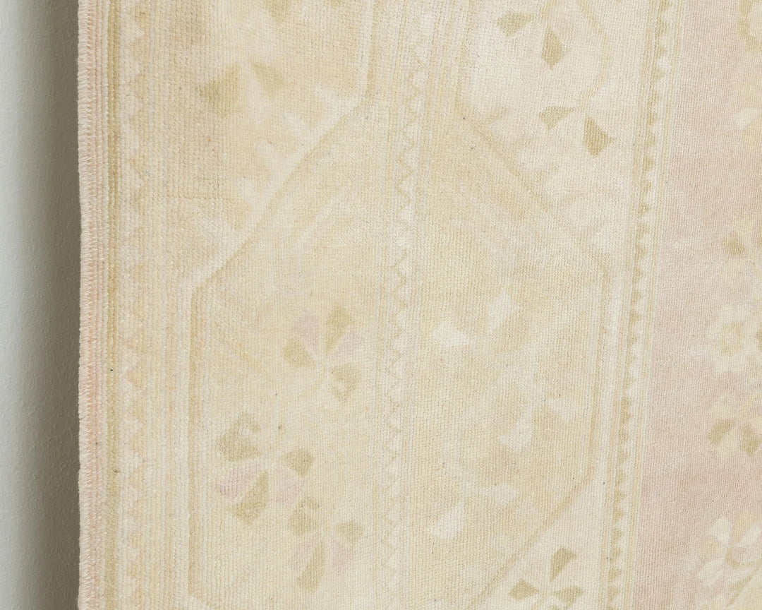 Beige Turkish Oushak Rug 6' 7" x 9' 4" Hand-Knotted | No. VR41139