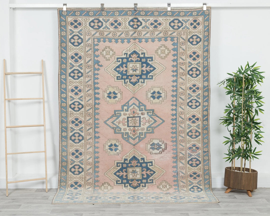 Multicolor Turkish Oushak Rug 8' x 5' 7" Hand-Knotted | No. VR41144