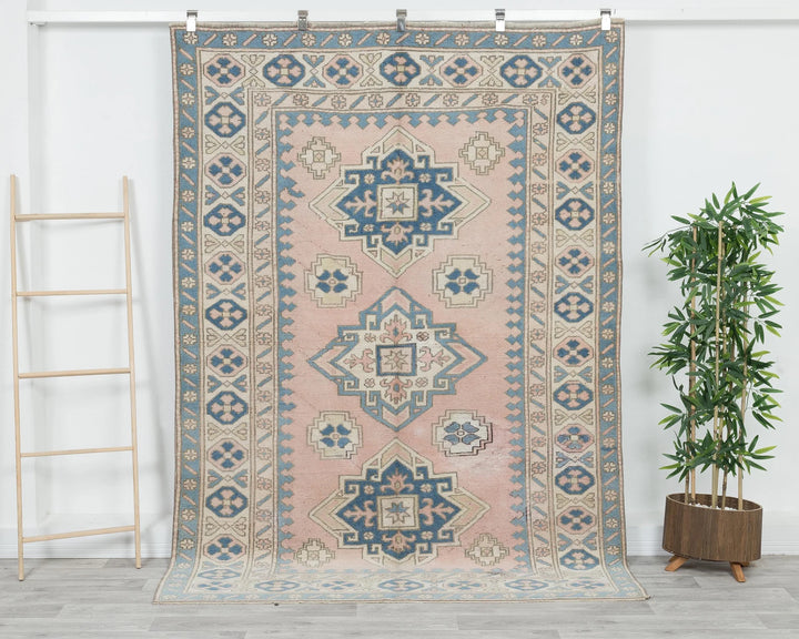 Multicolor Turkish Oushak Rug 8' x 5' 7" Hand-Knotted | No. VR41144