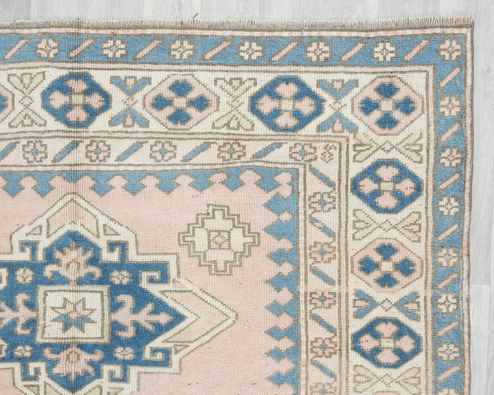 Multicolor Turkish Oushak Rug 8' x 5' 7" Hand-Knotted | No. VR41144