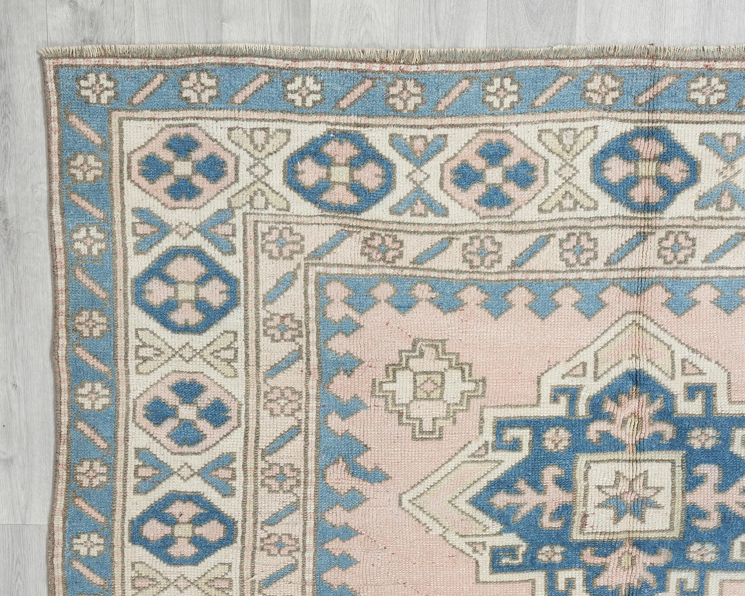 Multicolor Turkish Oushak Rug 8' x 5' 7" Hand-Knotted | No. VR41144