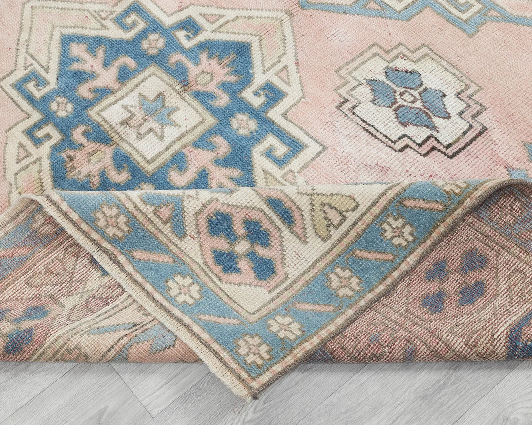 Multicolor Turkish Oushak Rug 8' x 5' 7" Hand-Knotted | No. VR41144