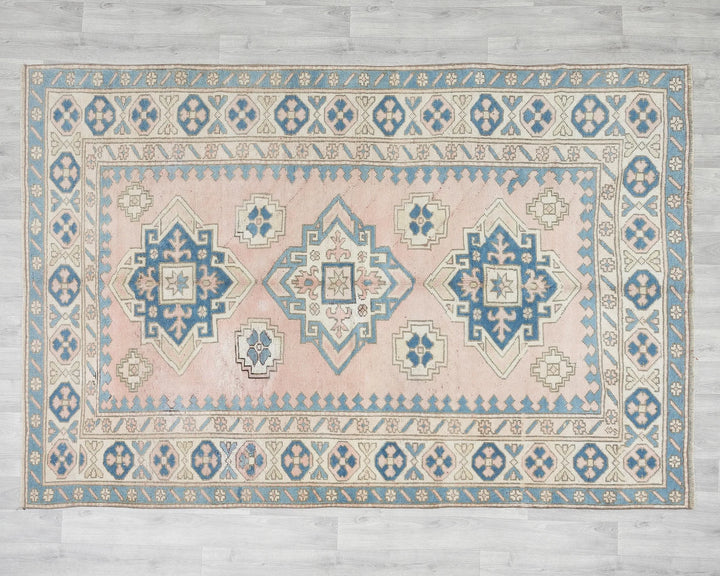 Multicolor Turkish Oushak Rug 8' x 5' 7" Hand-Knotted | No. VR41144