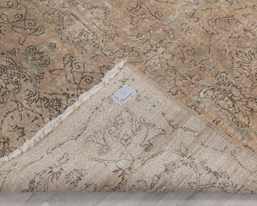 Multicolor Turkish Oushak Rug 6'11" x 10'1" Hand-Knotted | No. VR41154