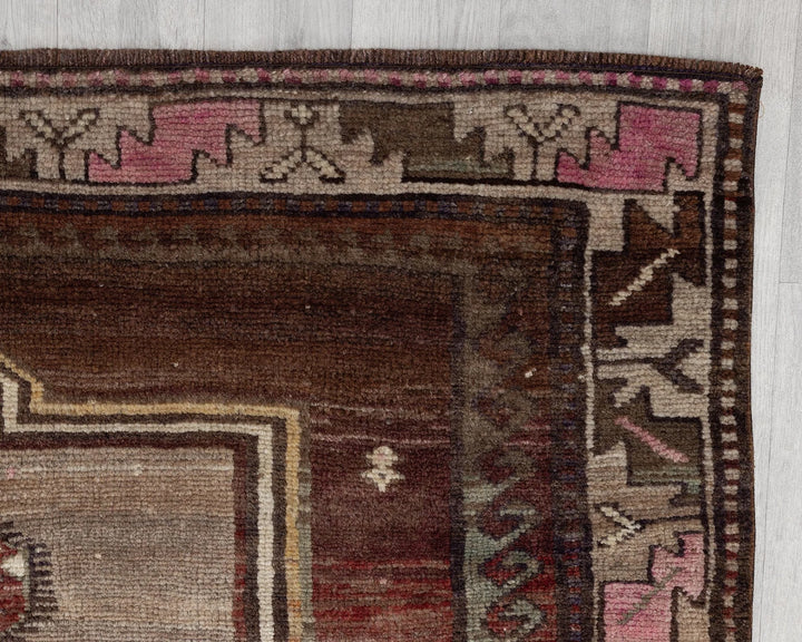 Multicolor Turkish Oushak Rug 5' 1" x 10' 11" Hand-Knotted | No. VR41259