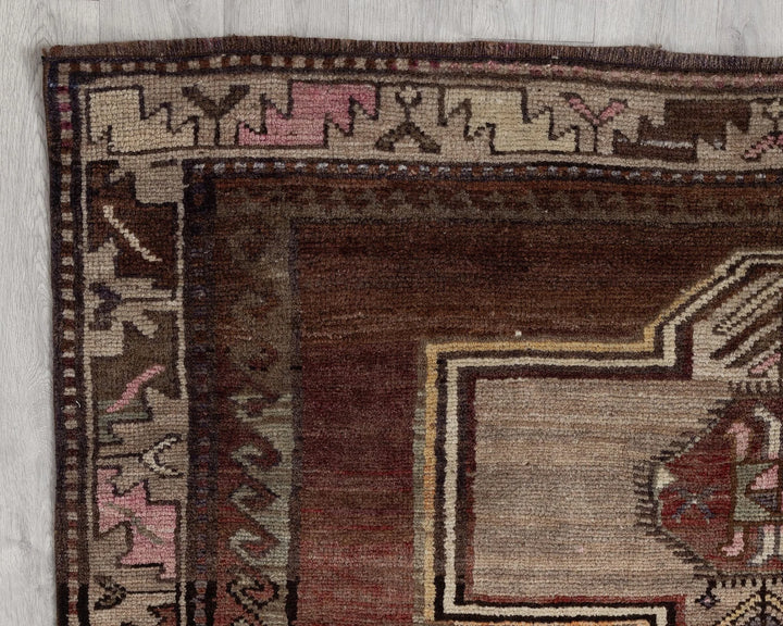 Multicolor Turkish Oushak Rug 5' 1" x 10' 11" Hand-Knotted | No. VR41259