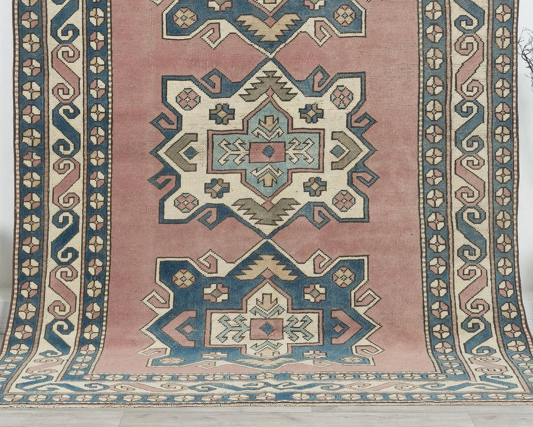 Multicolor Turkish Oushak Rug 6'1" x 8'6" Hand-Knotted | No. VR41275