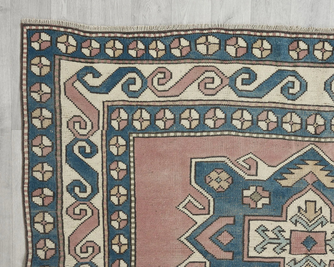 Multicolor Turkish Oushak Rug 6'1" x 8'6" Hand-Knotted | No. VR41275