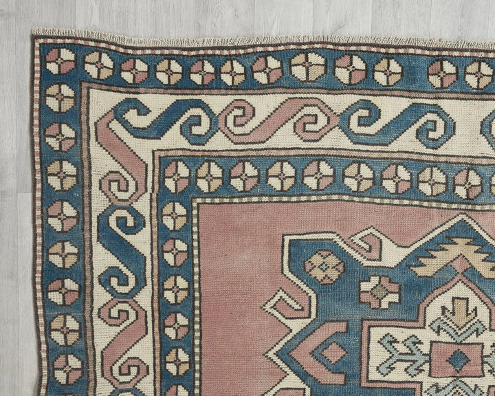 Multicolor Turkish Oushak Rug 6'1" x 8'6" Hand-Knotted | No. VR41275
