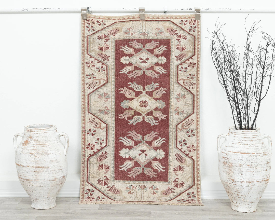 Multicolor Turkish Oushak Rug 4' 5" x 2' 7" Hand-Knotted | No. VR41318