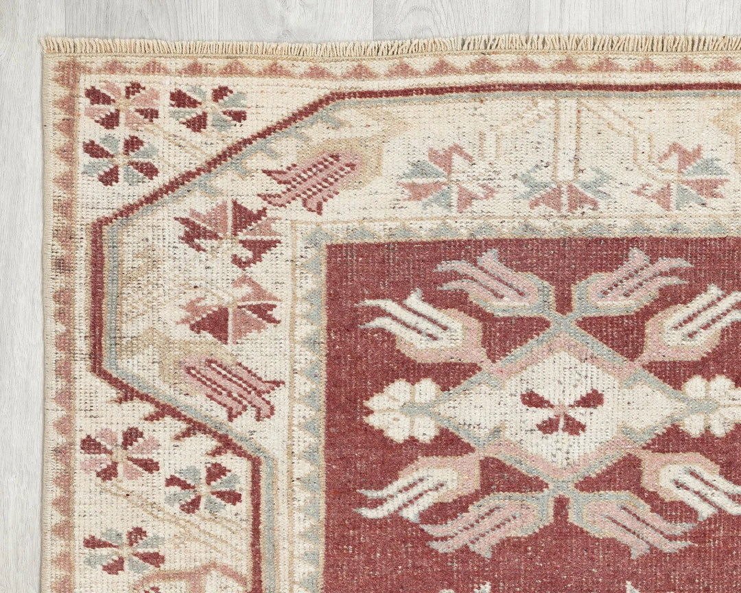 Multicolor Turkish Oushak Rug 4' 5" x 2' 7" Hand-Knotted | No. VR41318
