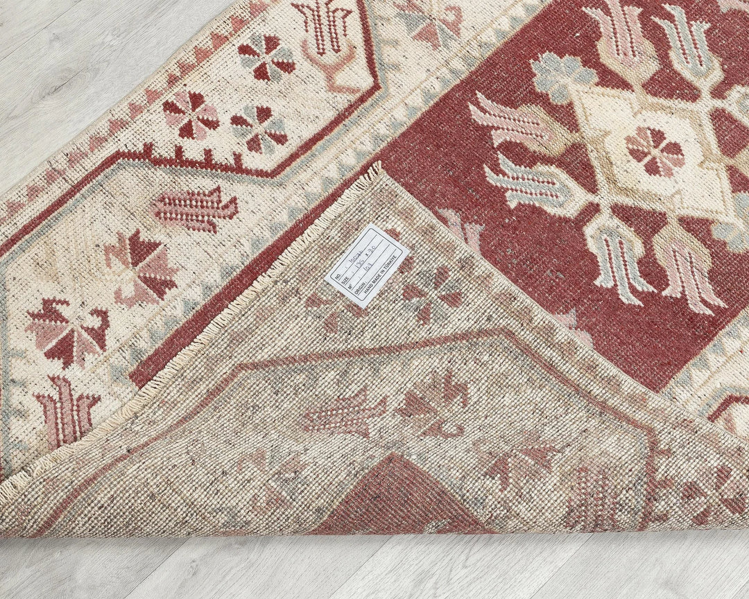 Multicolor Turkish Oushak Rug 4' 5" x 2' 7" Hand-Knotted | No. VR41318