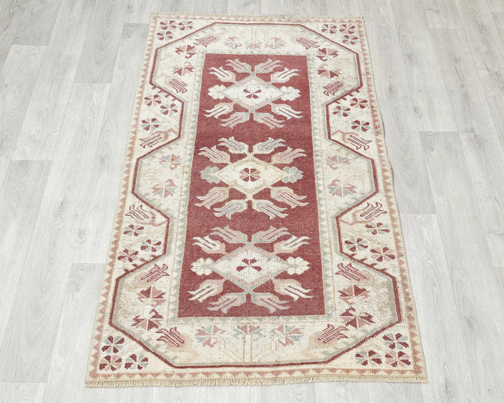 Multicolor Turkish Oushak Rug 4' 5" x 2' 7" Hand-Knotted | No. VR41318