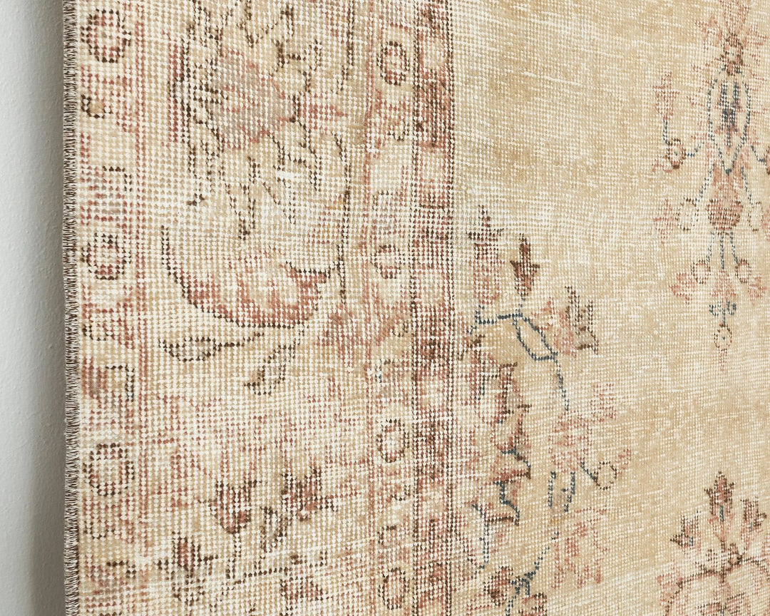 Multicolor Turkish Oushak Rug 6'1" x 9'11" Hand-Knotted | No. VR41378