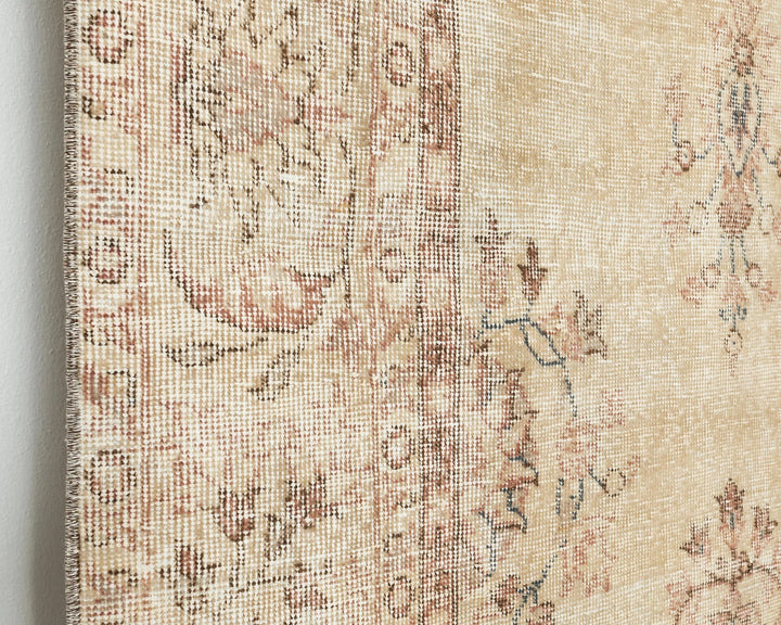 Multicolor Turkish Oushak Rug 6'1" x 9'11" Hand-Knotted | No. VR41378