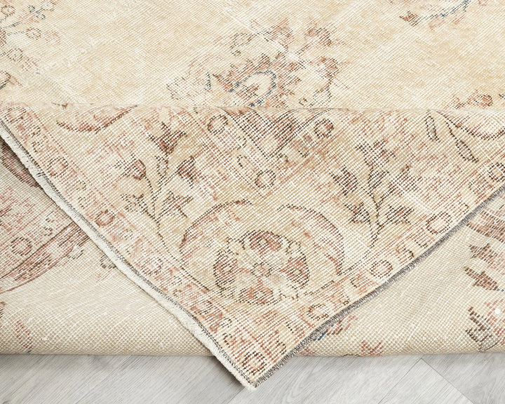 Multicolor Turkish Oushak Rug 6'1" x 9'11" Hand-Knotted | No. VR41378