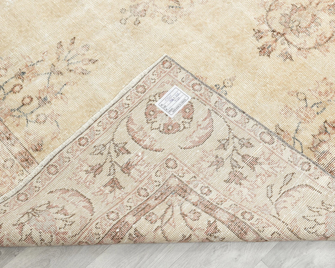 Multicolor Turkish Oushak Rug 6'1" x 9'11" Hand-Knotted | No. VR41378
