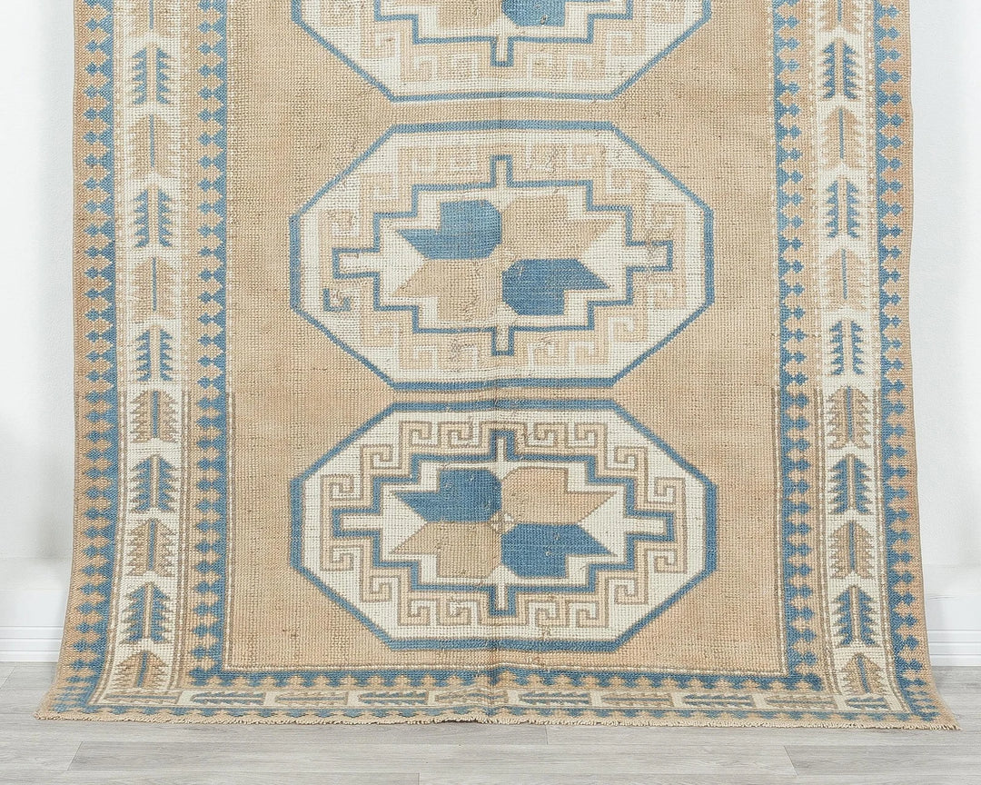 Multicolor Turkish Oushak Rug 4'5" x 8'2" Hand-Knotted view