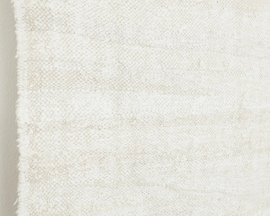 White Turkish Kilim Rug 9' 10" x 11' 11" Flat-Weave | No. VR41398