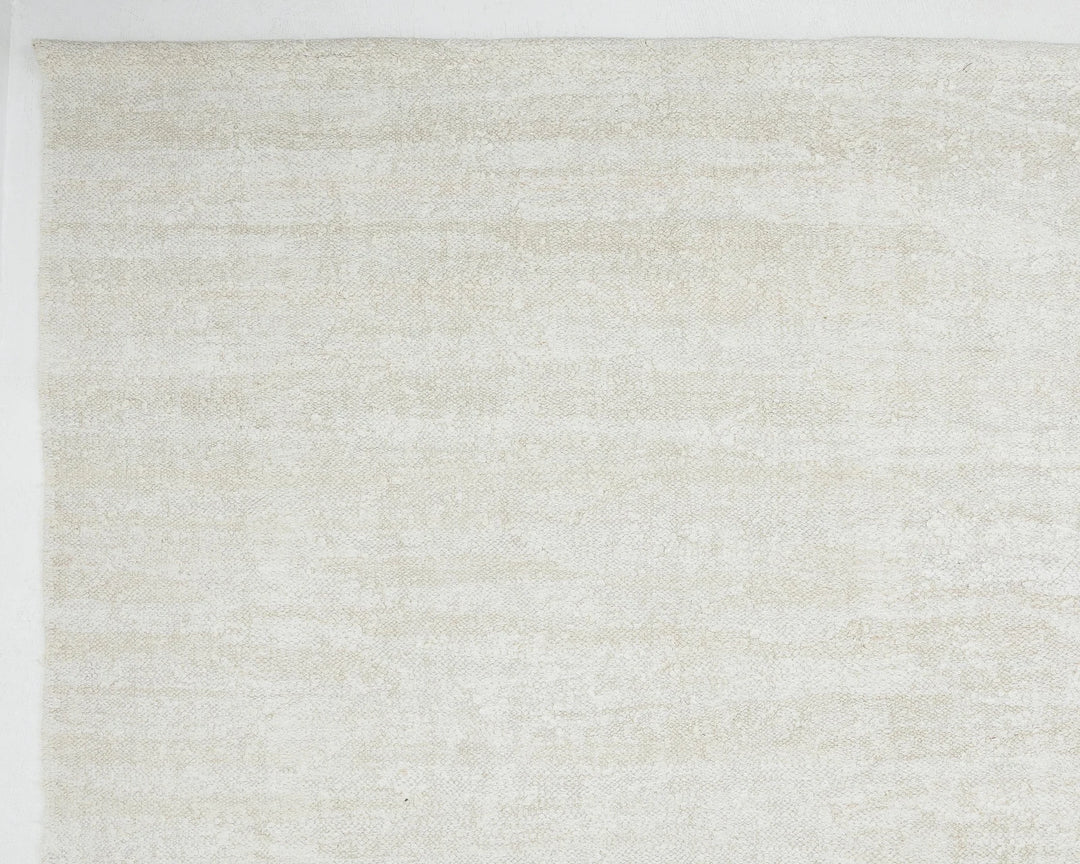White Turkish Kilim Rug 9' 10" x 11' 11" Flat-Weave | No. VR41398