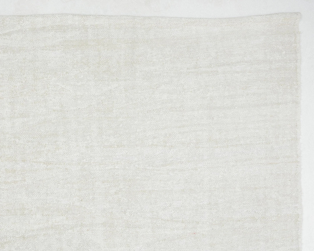 White Turkish Kilim Rug 9' 10" x 11' 11" Flat-Weave | No. VR41398