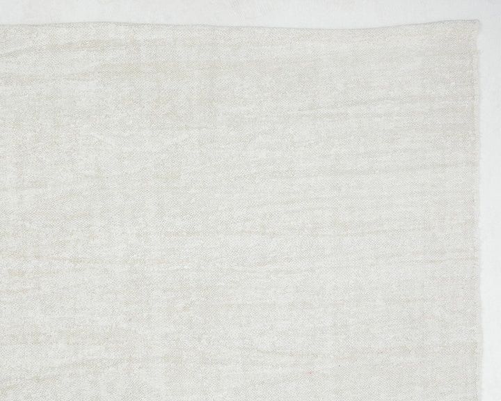 White Turkish Kilim Rug 9' 10" x 11' 11" Flat-Weave | No. VR41398