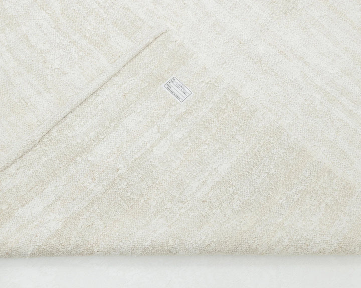 White Turkish Kilim Rug 9' 10" x 11' 11" Flat-Weave | No. VR41398