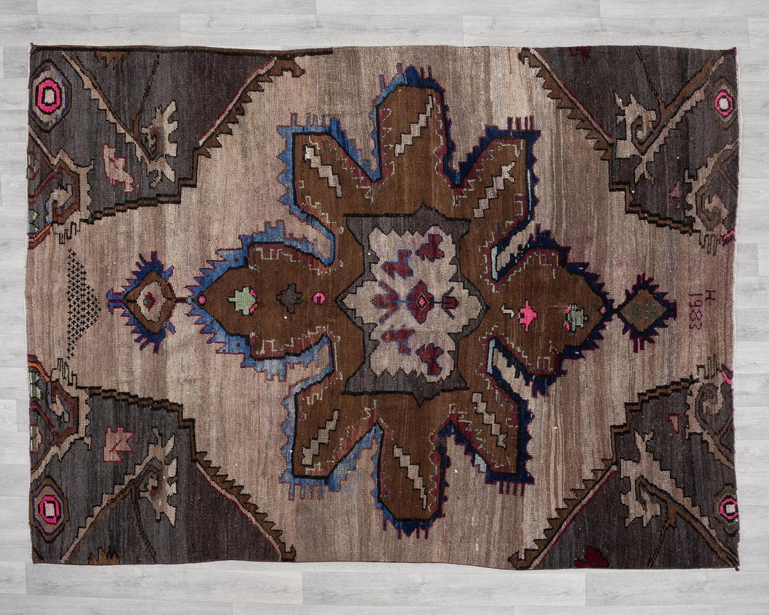 Rust Turkish Oushak Rug 6'5" x 8'2" Hand-Knotted | No. VR41610