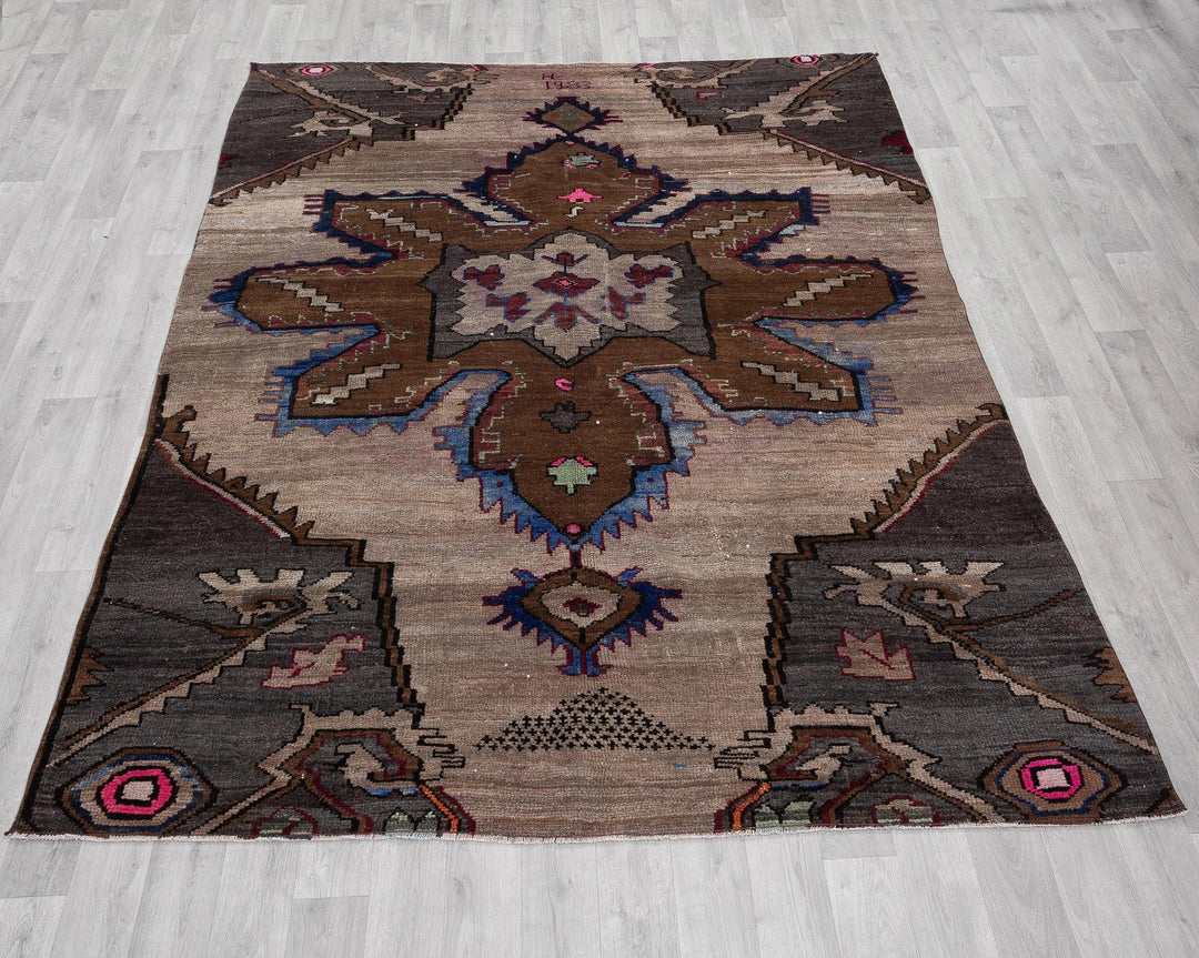 Rust Turkish Oushak Rug 6'5" x 8'2" Hand-Knotted | No. VR41610