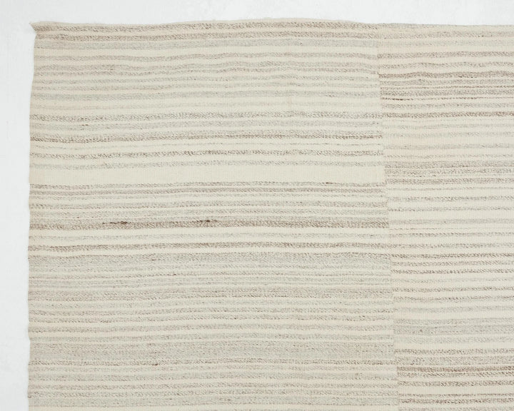 Beige Turkish Kilim Rug 10' x 13' 7" Flat-Weave | No. VR41682
