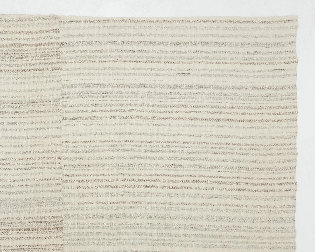 Beige Turkish Kilim Rug 10' x 13' 7" Flat-Weave | No. VR41682