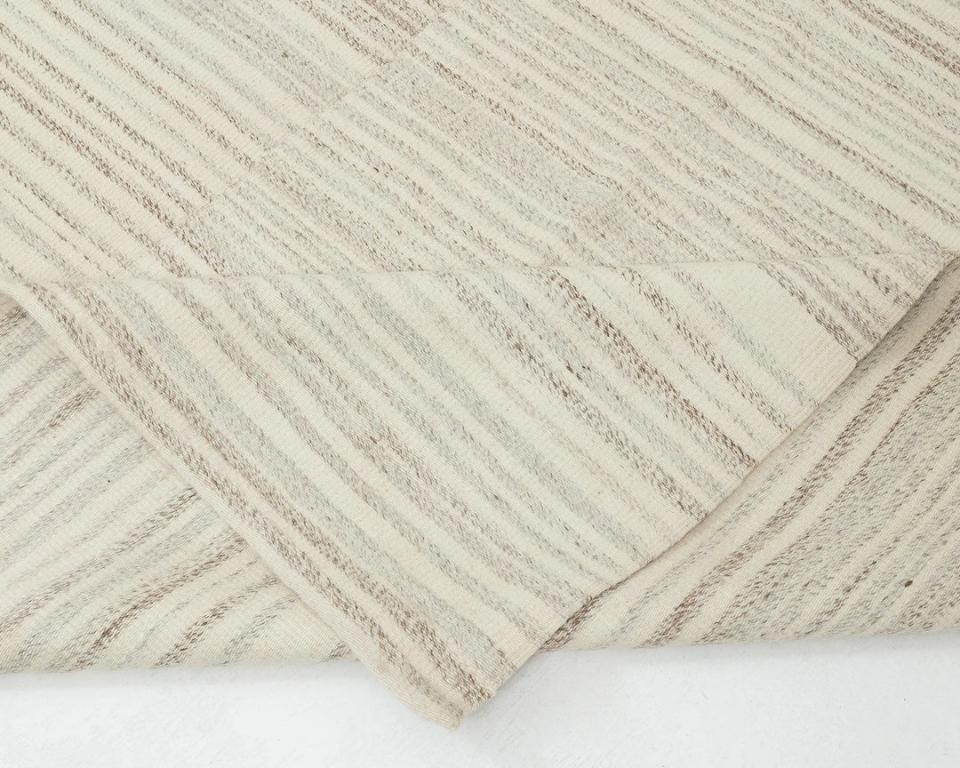 Beige Turkish Kilim Rug 10' x 13' 7" Flat-Weave | No. VR41682