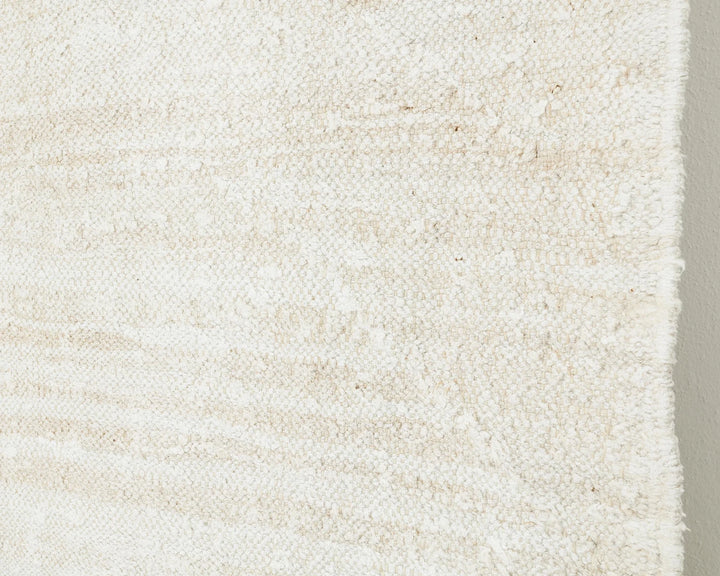 White Turkish Kilim Rug 8' x 12' 4" Flat-Weave | No. VR41784