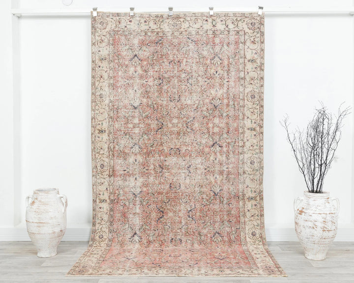 Multicolor Turkish Oushak Rug 5' x 12' 4" Hand-Knotted | No. VR42159