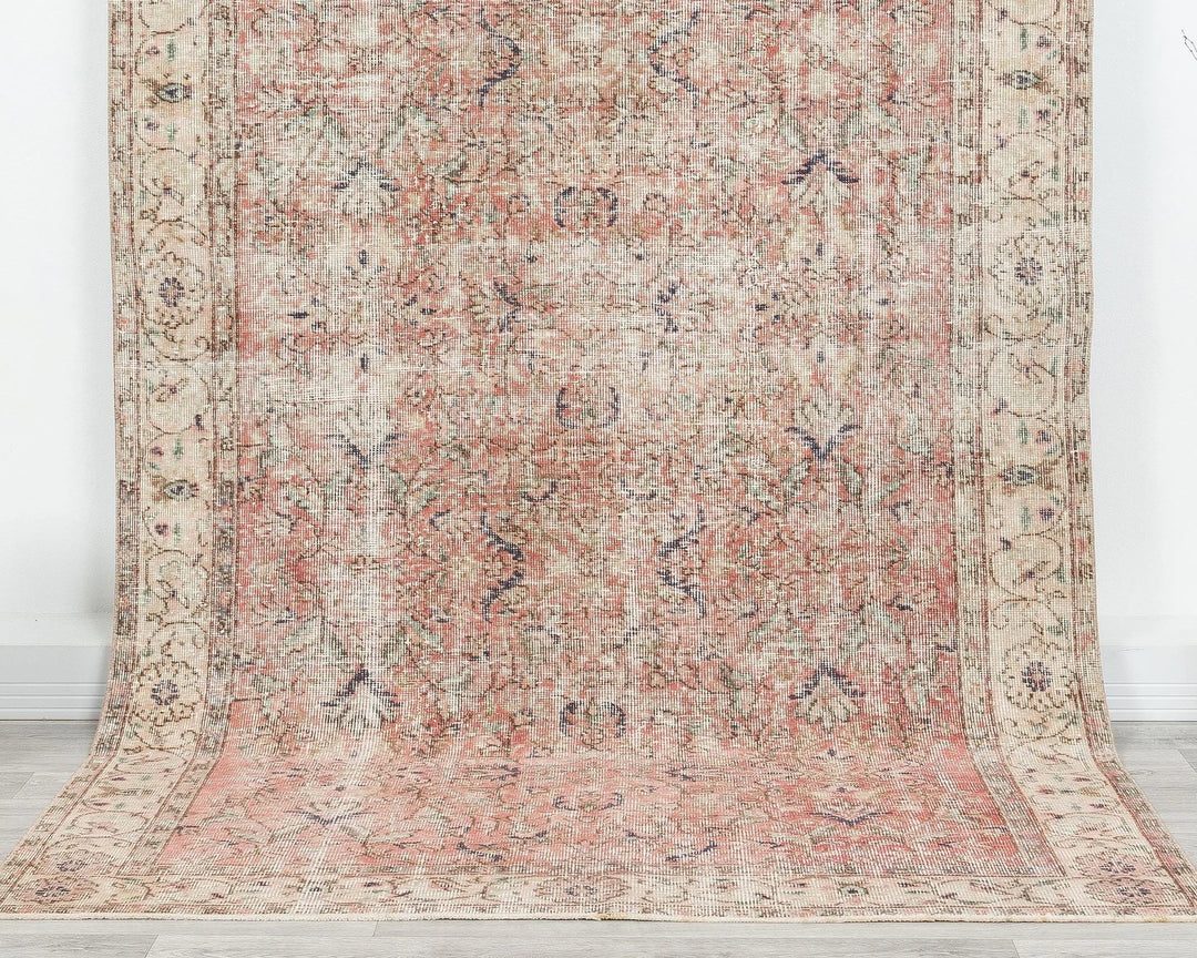 Multicolor Turkish Oushak Rug 5' x 12' 4" Hand-Knotted | No. VR42159